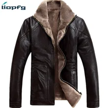 2017 Fur Clothing Leather With Fur Style Men’ Winter Leather Coat Large-Size Fur Jacket With Five Plus Size For Busines WM493
