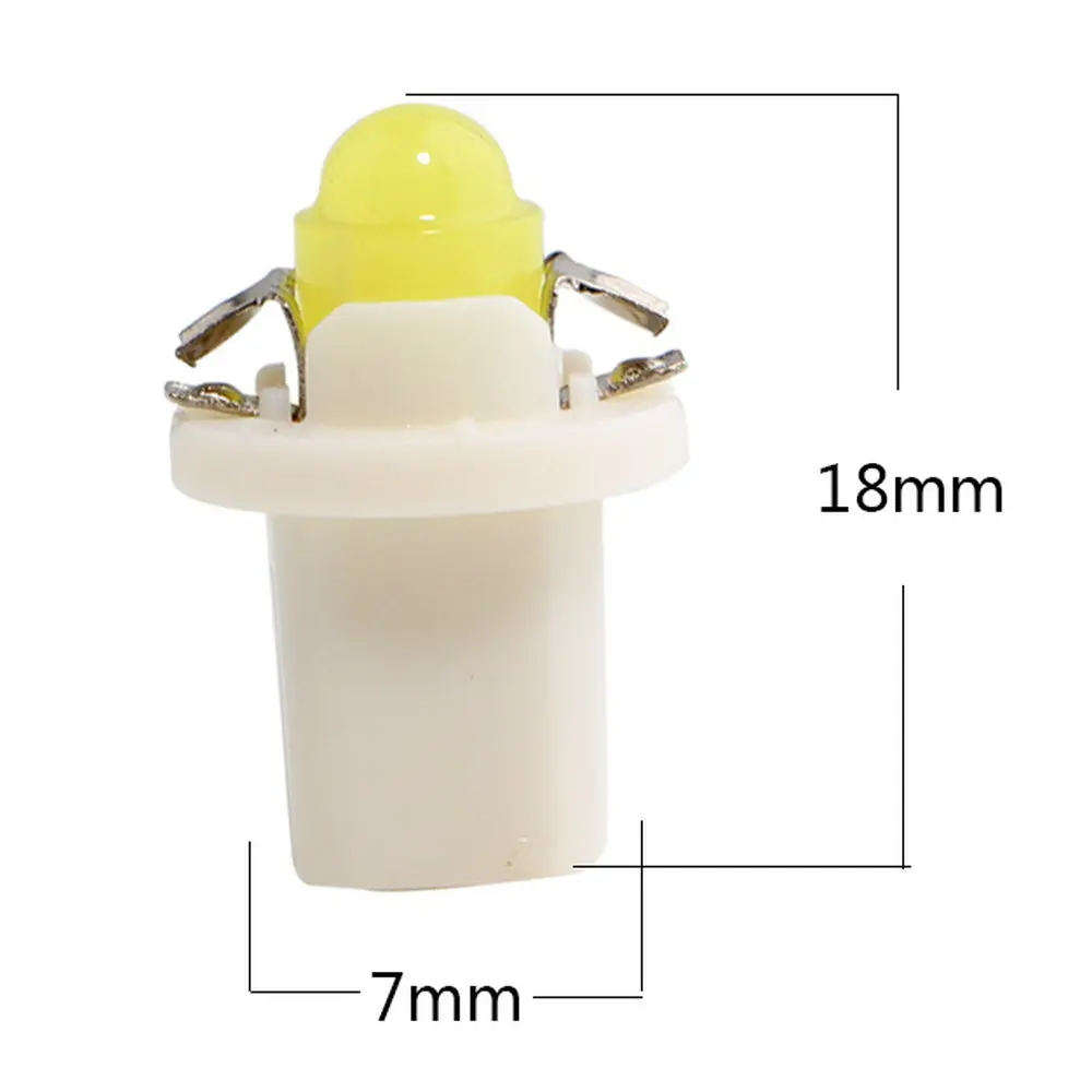 YM E-Bright 10 шт. B8.5 D B 8.5D светодиодный фонарь для приборной панели автомобиля COB 1 инструмент smd освещение авто лампы Белый Красный Синий Зеленый 12 В DC