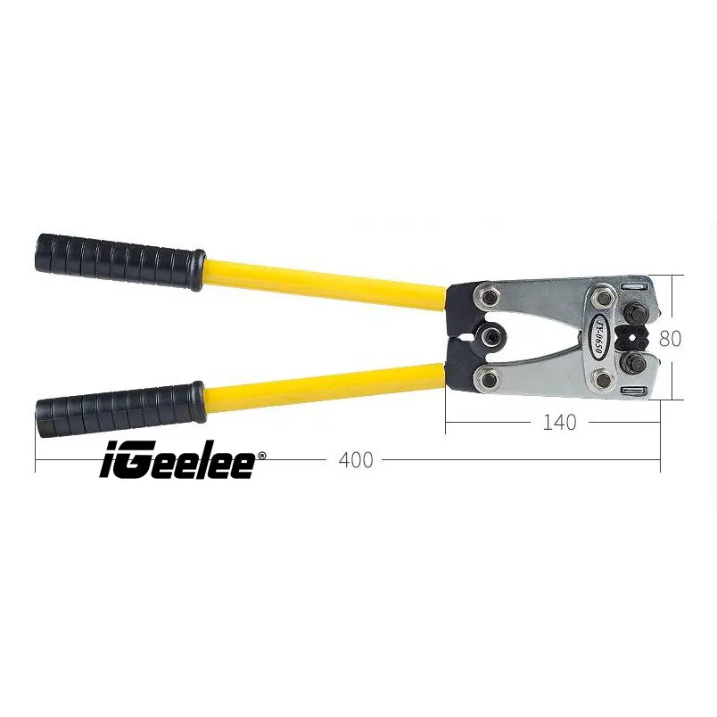 

iGeelee 6-50MM2 Manual Crimping Tool JY-0650 Wire Crimping Tool Manual Compression Tool with long handle