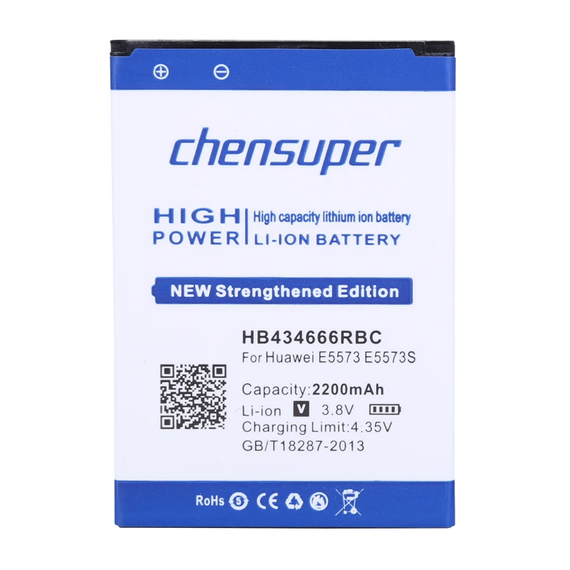 Nuovo 2200 Mah Hb434666Rbc Per Huawei E5573 E5573S E5573S-32 E5573S-320 E5573S-606 E5573S-806 Router Batteria Batterie