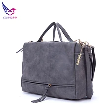 2018 LKPRBD New Arrive Women Shoulder Bag Nubuck Leather women handbag Vintage Messenger Bag Motorcycle Crossbody Bags Women Bag