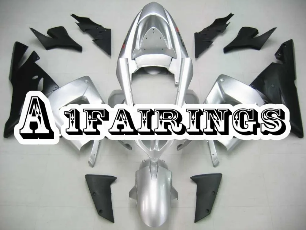 

Full Body Kits for Kawasaki ZX-10R 2004 2005 ABS Plastic Injection Hulls Motorcycle ZX10R 04 05 Carenes Silver Black Body Frames