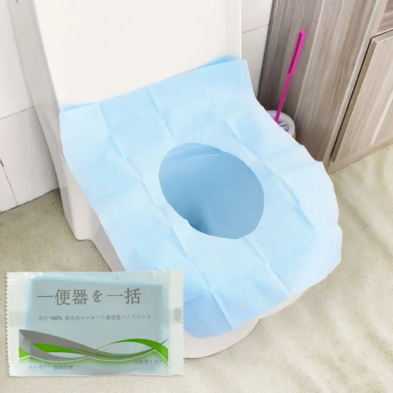 

Disposable Toilet Seat Cover Waterproof Portable Travel Safety Toilet Seat Pad L29K