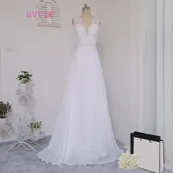 Vestido De Noiva 2019 пляжные свадебные платья а-силуэта с глубоким v-образным вырезом из бисера кружевное винтажное свадебное платье свадебные