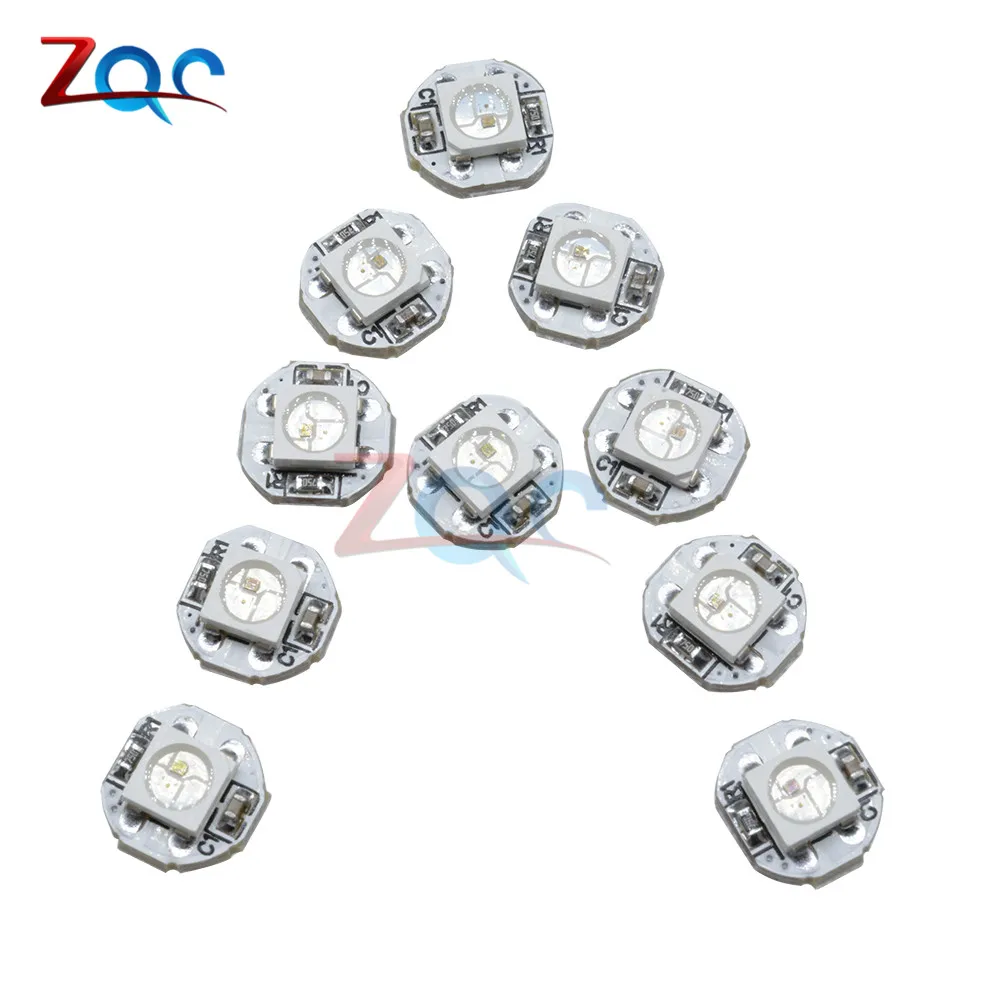 10 шт. DC 5 в 3 мм x 10 мм WS2812B SMD RGB светодиодный мини печатная плата 5050 Чип встроенный IC-WS2812 наивысшего качества