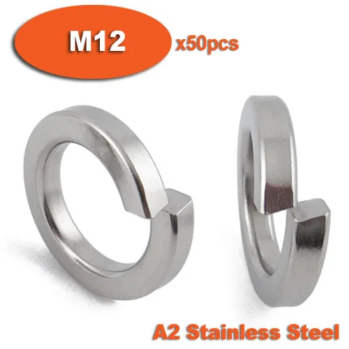 M12 Split Lock Washer Zinc Plated QTY 50 DIN 127 Metric lockwasher 12 mm 