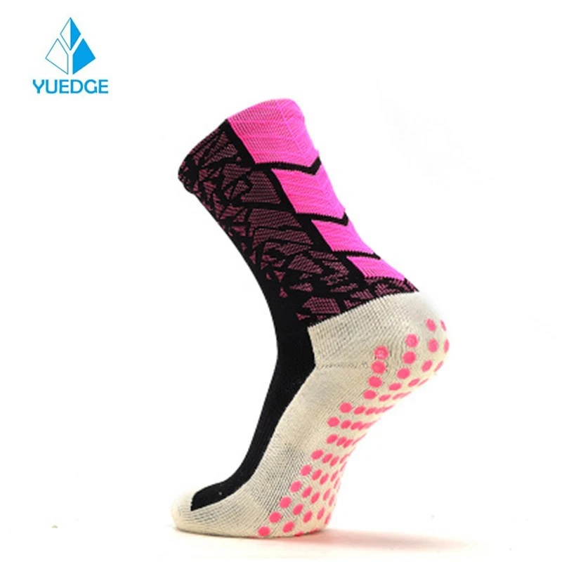 

YUEDGE Anti Slip Basketball Soccer Cyling Socks Men Sport Outdoor Cotton running Socks Towel bottom stockings sport socks