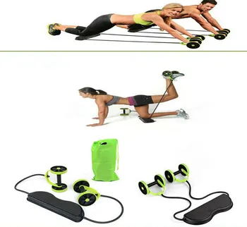 

New Multifunctional Power Roll AB Trainer Waist Slimming Exercise Core Double Wheel Fitness