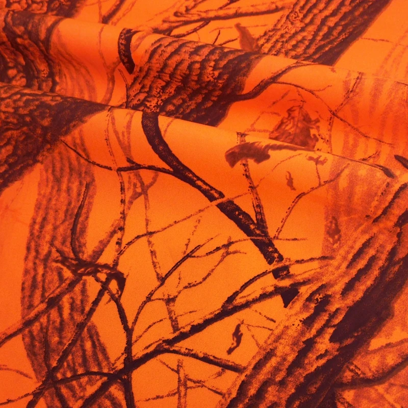 

1.65M Width Autumn Orange Tree Leaves Camouflage Camo Fabric Handcraft Outdoor Hide Cover Shade Netting Blind Material