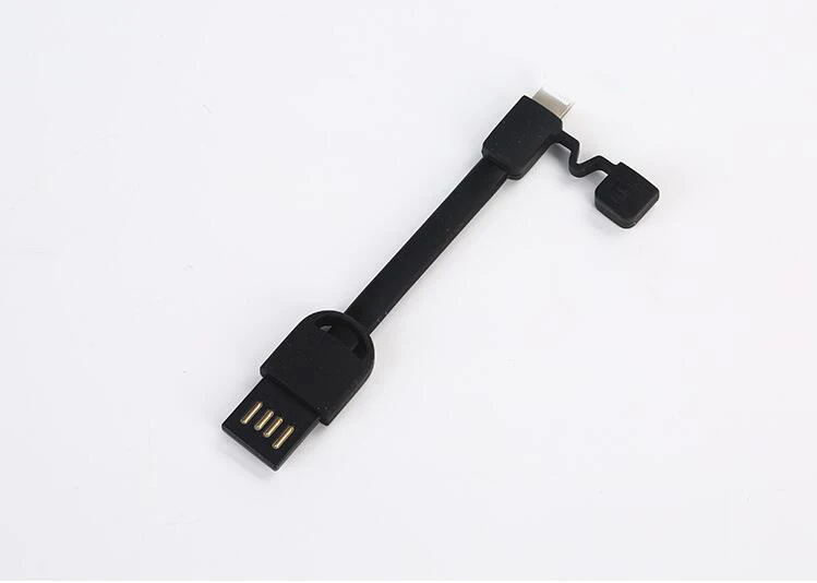 Мульти USB Кабель зарядного устройства для iPhone Xiaomi Haiwei для освещения кабель зарядного устройства брелок аксессуар портативный зарядный кабель синхронизации данных - Тип штекера: Black