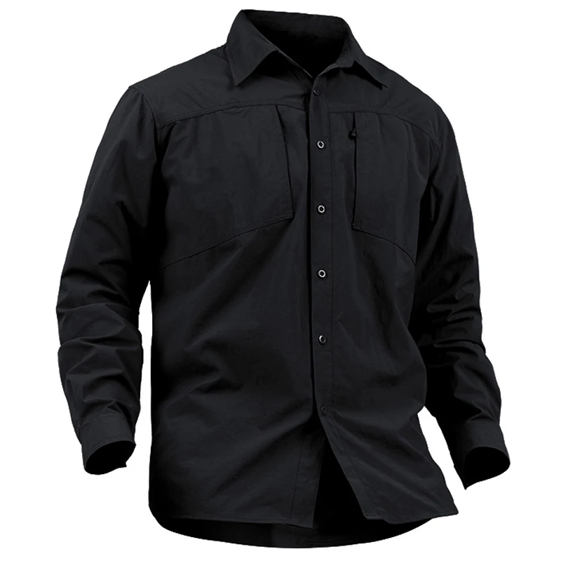 Hiking Man's Shirt Tactical Long Sleeve Blouse Breathable Quick Dry Waterproof Outdoor Trekking 