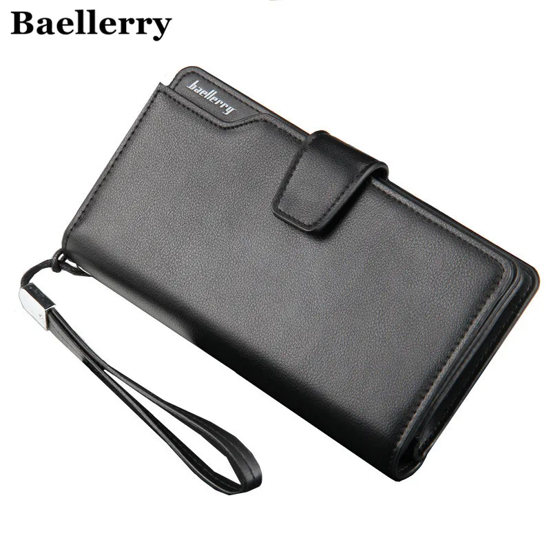 Top Quality Leather Long Wallet Men Purse Male Clutch Zipper Around Wallets Men Portafoglio Uomo Money Bag Pocket Mltifunction