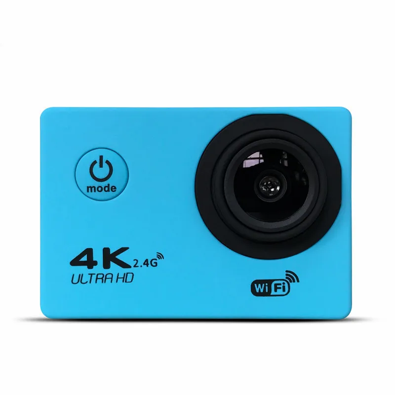 Ультра HD 4 K экшн-камеры видеокамеры Wi-Fi 16MP 170 go cam 4 K deportiva 2 дюйма f60 водонепроницаемая Спортивная камера pro 1080P 60fps cam - Цвет: Blue