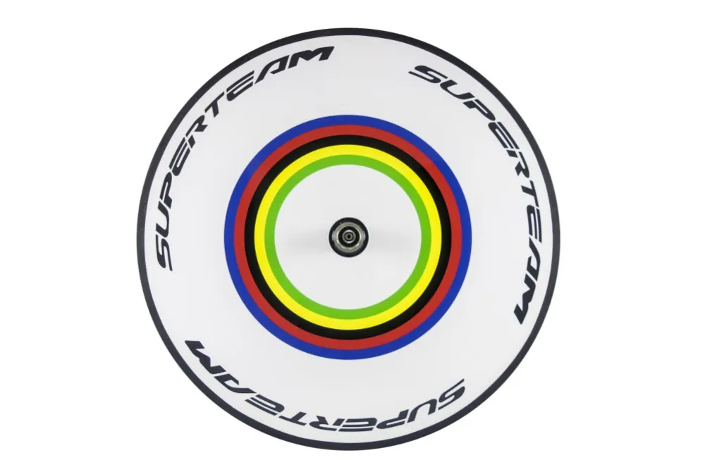 Новые углеродного волокна T700C колесная спереди 5 спиц сзади диск колеса довод дорожный велосипед колеса белый Paintin