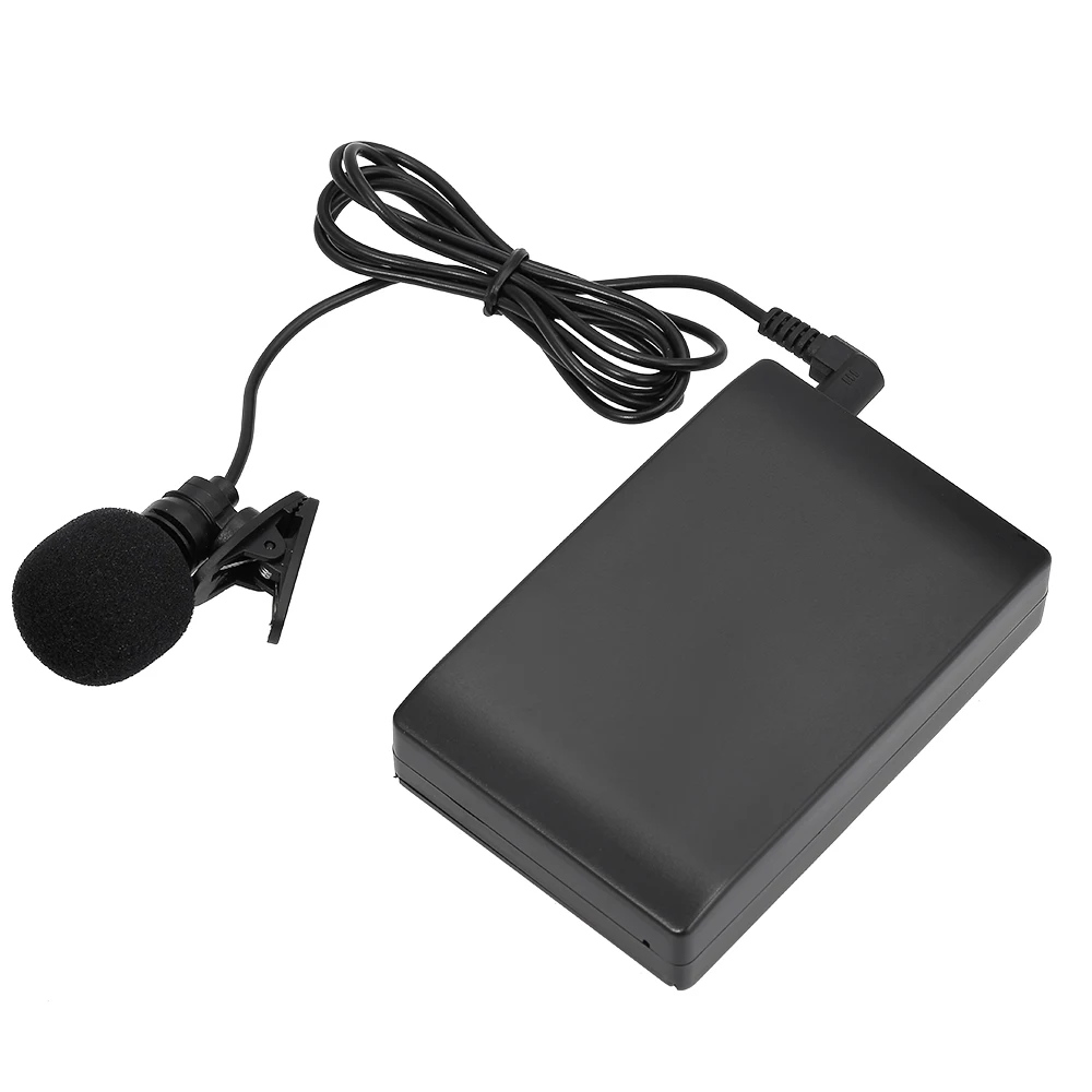 Mini Wireless Clip-on FM Microphone Voice Amplifier w/ Transmitter Receiver 6.5mm Out for Teacher Conference Speech | Электроника