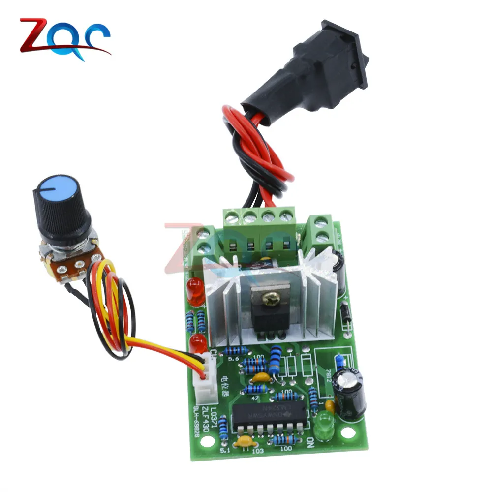 6-30V DC Motor Speed Controller Reversible PWM Control Forward Reverse switch S9 