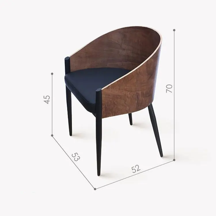 Луи Мода обеденные стулья Железный искусство креативная мебель простой металл современный дизайнер