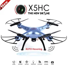Syma x5hc 4-ch 2.4 ghz 6-axis rc quadcopter con cámara de 2mp hd cámara auto flotando headless modo rc drone syma x5sc actualizado versión