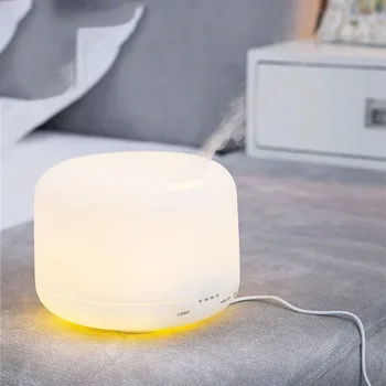 

Ultrasonic Aroma Air Humidifierfour Timing Home Use Aromatherapy Machine Round Air Moistener Food Grade Pp Abs Fragrance Lamp