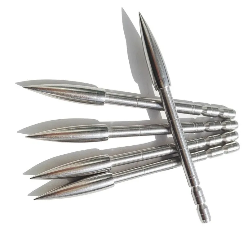 

Archery target point arrow field tips arrow head ID4.2mm 80/100/120/150/200Grain stainless steel for carbon arrow shaft