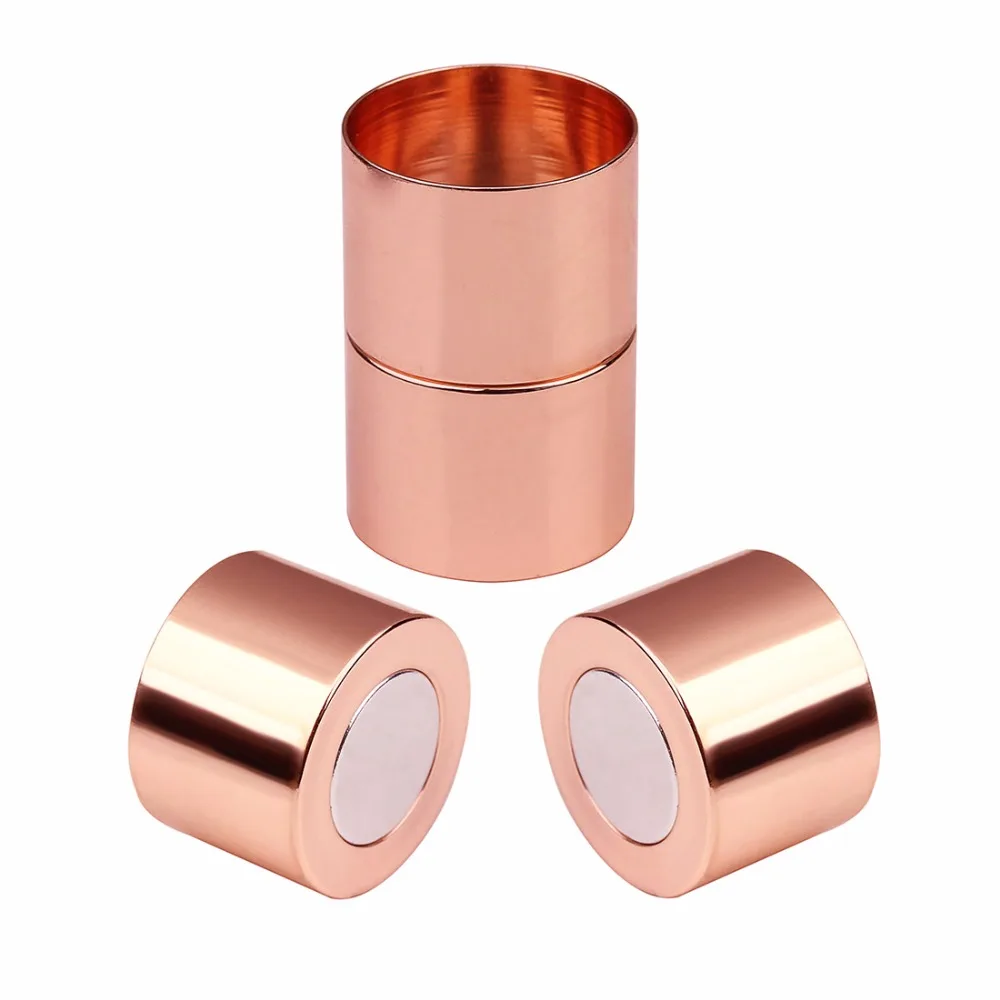 

LOULEUR 10pcs/lot Gold Color Strong Magnetic Clasps Fit 3 4 5 6 7 8 10 12 mm Leather Cord Bracelet Connectors For Jewelry Making