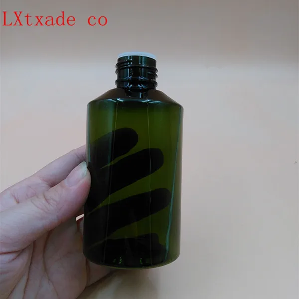 Frasco de Perfume Frete Grátis 200ml Verde Lucency Plástico Vazio Toner Adstringent Recipientes Cosméticos 50ml 100ml 150ml 7 Garrafas reutilizáveis
