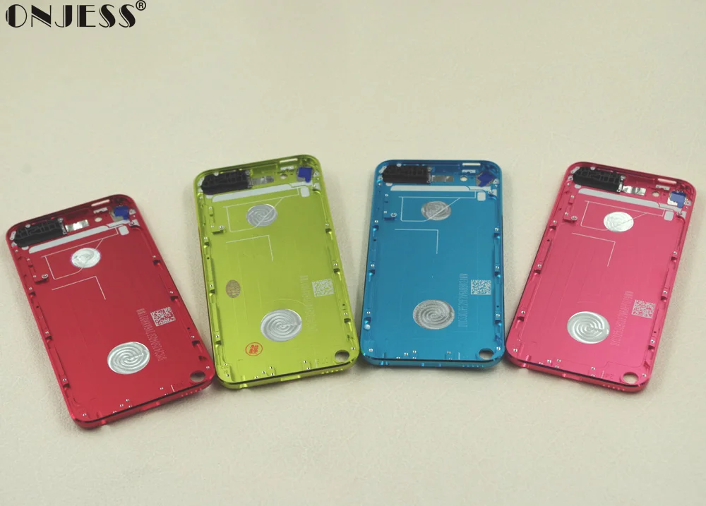 

Onjess Red Pink Blue Yellow Metal Back Housing Case Cover for iPod Touch 5th Touch 5 32GB 64GB