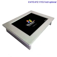 Factory supply OEM All in one PC with RJ45/Rs232/USB 12 inch fanless industrial panel PC