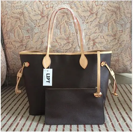 

LIPT 2018 Hot selling! new fashion neverful GM/MM women handbag genuine leather bags free shipping