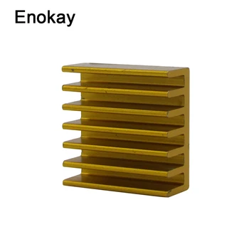 

Wholesale 10 Pieces Aluminum Cooling Heat sink 14x14x6MM Golden Chip CPU GPU VGA RAM LED IC Heatsink Radiator Cooler