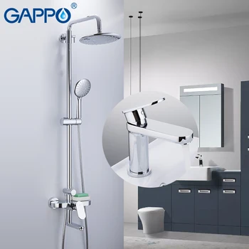 

GAPPO Bathtub Faucets brass water tap chrome bathroom bath faucet mixer shower faucet with basin tap waterfall bathtub faucet