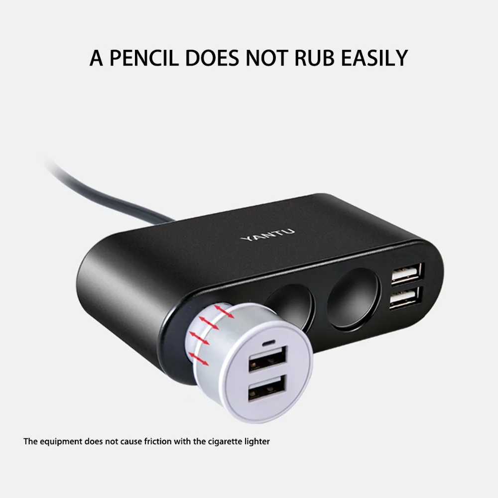قوي يطاق المزدوجة usb ميناء 5 فولت 3.1a شاحن سيارة سريعة 3 فتحة المقبس محول قابس 12 فولت-24 فولت عالمية سريعة لشحن الهاتف