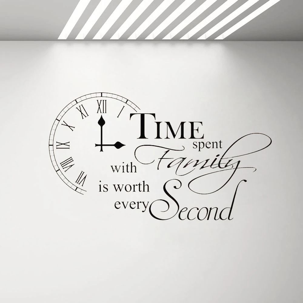 Time Spent with Family Is Worth Every Second Vinyl Wall Decal Home Decor Wall Mural Decals Only Time Spent with Family Is Worth Every Second Vinyl Wall Decal Home Decor Wall Mural Decals Only