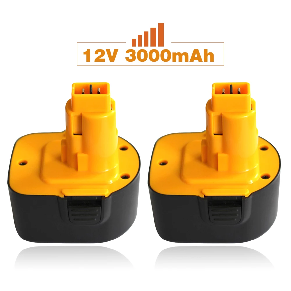 

2X 12v 3.0 Ah 3000mAh NiMh Replacement Battery for Dewalt Cordless Power Tools DE9037 DE9071 DE9072 DE9074