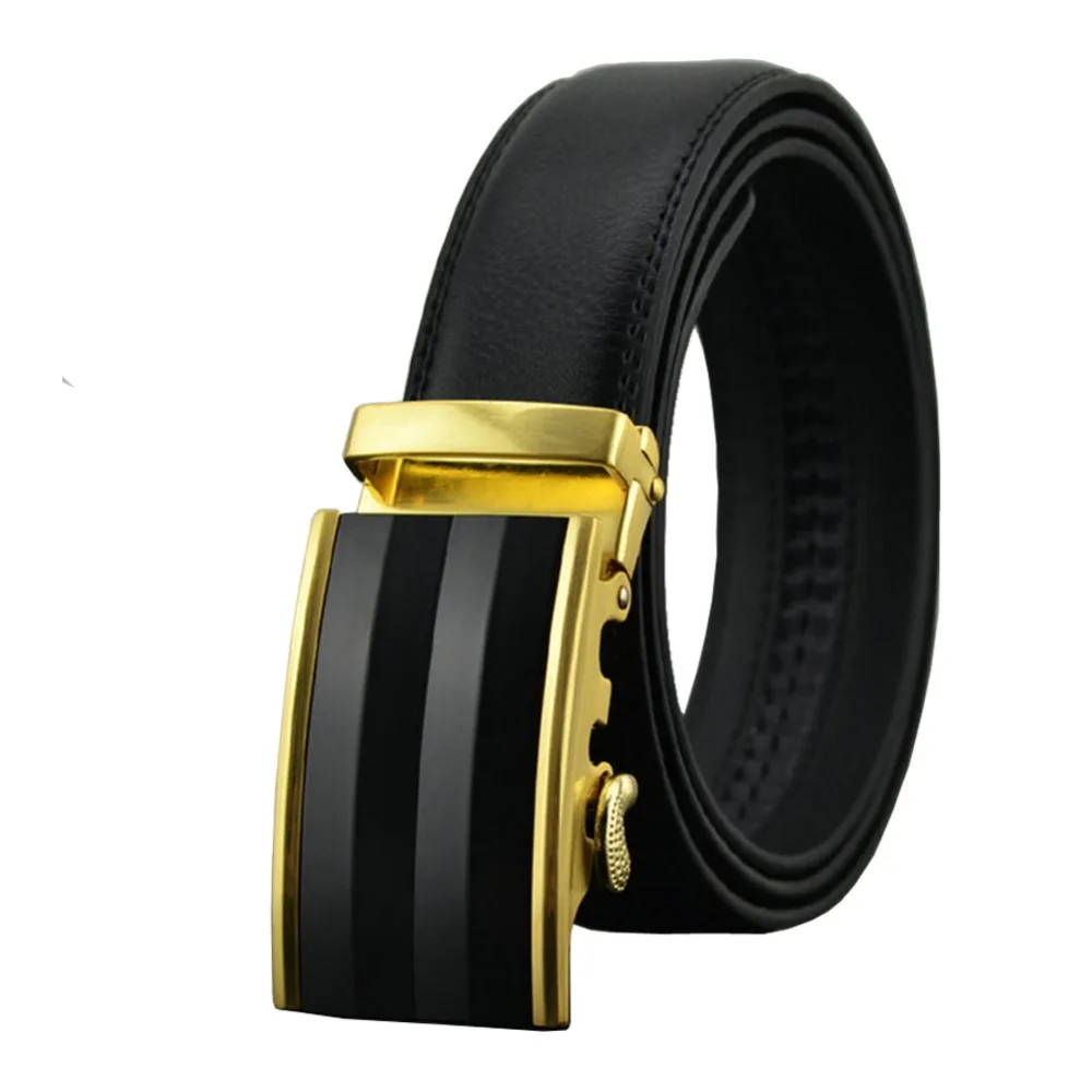 Buy Black Brown 38" 54" Genuine Leather Ratchet Belts