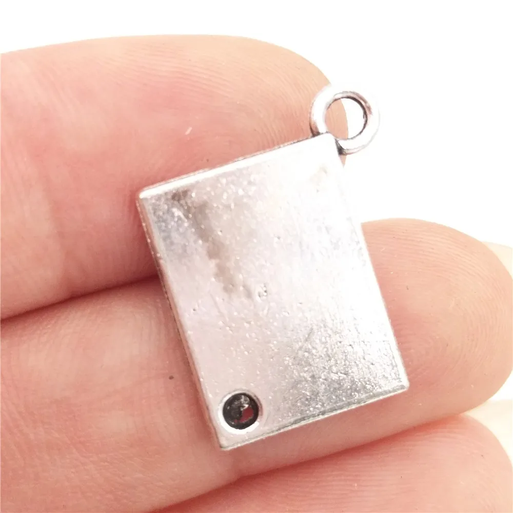 Подвеска для паспорта из цинкового сплава 15 х18 мм 2 1 Г|charm antique silver|charms antiquestamped charms |