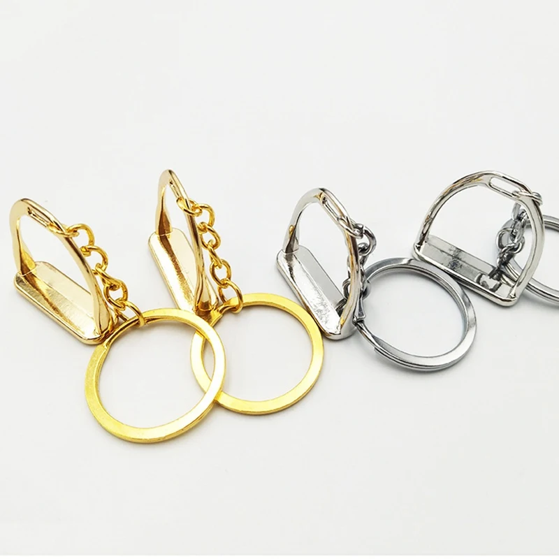 

Simple Elegant Design Western Stirrup Keychain Key Ring Hanger Tool for Men Women Bag Decoration Equestrian Equine Horse Theme