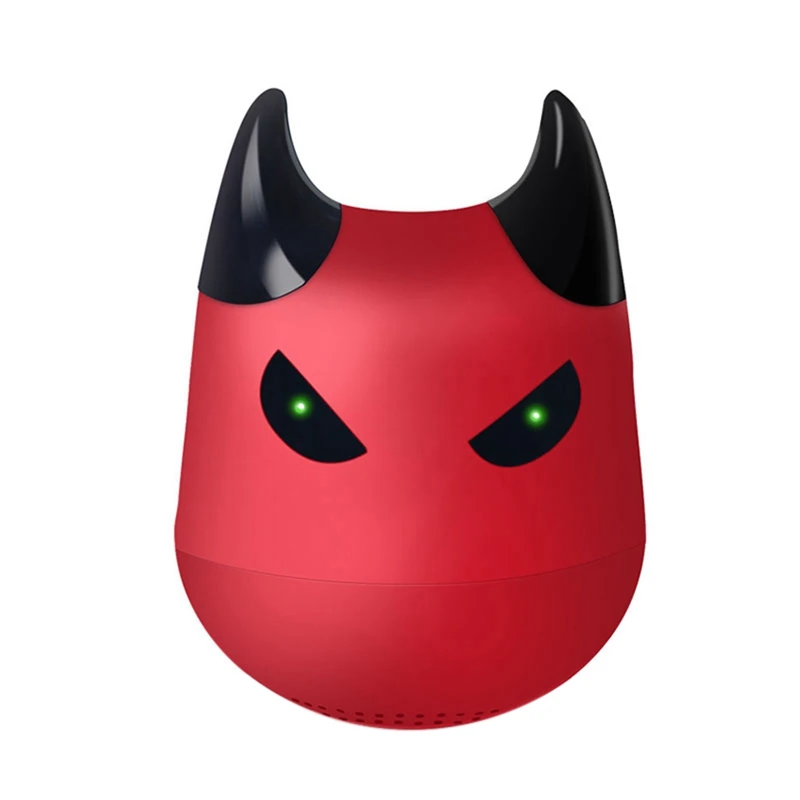 

Portable Bluetooth Speaker With Microphone Phone Support Selfie Cartoon Little Devil Voice Prompt Sub Woofer Dust