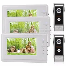 DIYSECUR 7 pulgadas TFT Pantalla a Color LCD de Video de La Puerta Teléfono Video Intercom Timbre 700 700tvline HD IR Cámara de Visión Nocturna 2V3