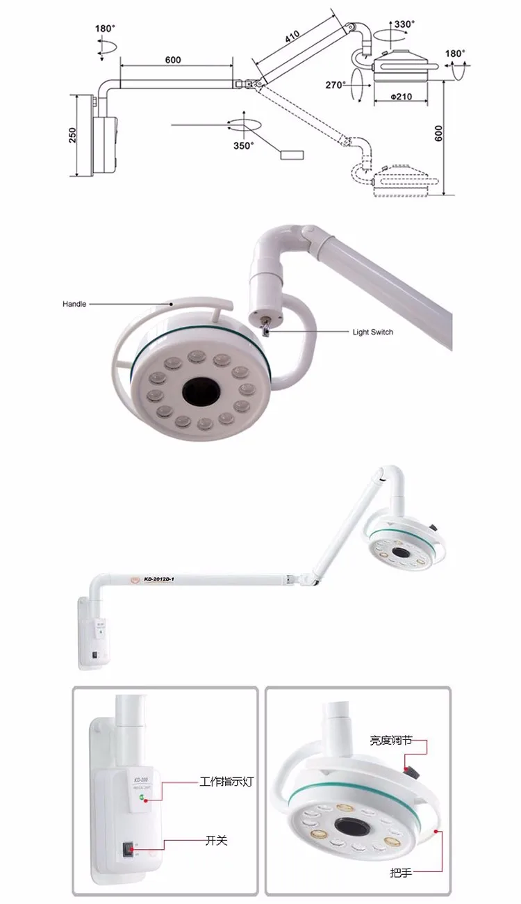 departamento de cirurgia 2019 nova tdoubeauty 36 w pendurado levou luz exame cirúrgico shadowless lâmpada pet dentária kd-2019d-1 frete grátis 18 Beleza e saúde