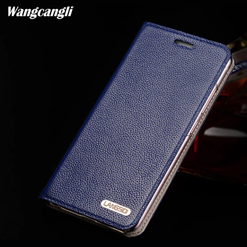

Fashion flip phone case for xiaomi 8 handmade custom phone shell plain weave Genuine leather protective cover wangcangli