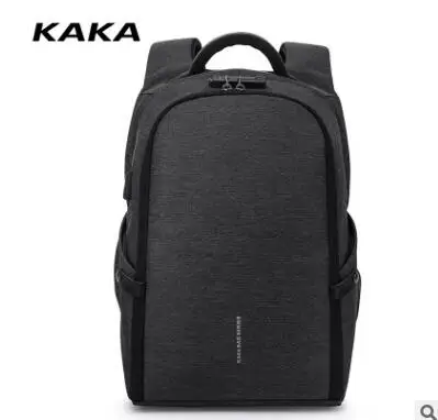 Мужской рюкзак KAKA с USB зарядкой дорожная сумка на плечо для ноутбука школьные