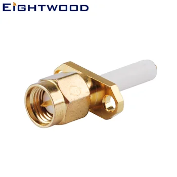 

Eightwood SMA Plug Male RF Coaxial Connector Adapter 2 Hole Panel Mount with Long Dielectric and Solder Post for Antenna Telecom