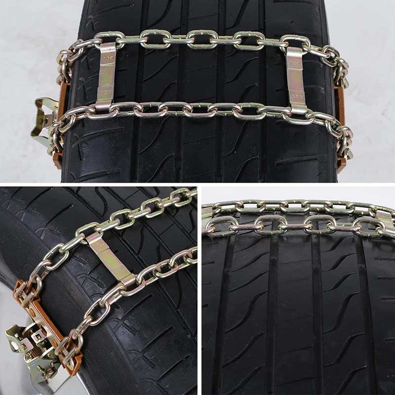 

205~225mm Tire Anti-skid Chain Universal Wheel Car Truck Road SUV Vehicle Snow Winter Wearable Metal