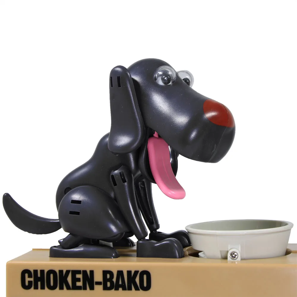 Жадный Роботизированный собачий банк Choken Bako Puppy Money Box голодна собака монета банк автоматический копилка для экономии денег для любителей собак коробка для денег подарок