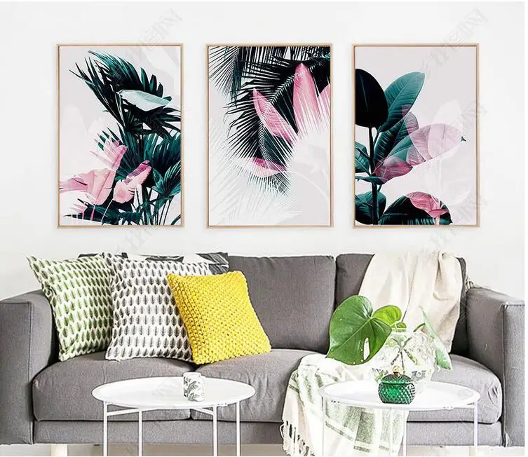 

Nordic Botanic Wall Art Leaf Canvas Painting Posters And Prints Canvas Painting Decorative Picture for Living Room No Frame