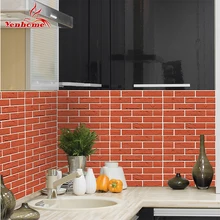 Red Kitchen Backsplash And Get Free Shipping On Aliexpress Red Brick Subway Tiles L And Stick Wall Decals For Kitchen Backsplash Self Adhesive Bathroom