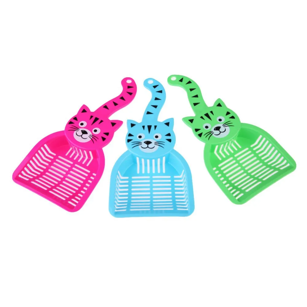 

Cat Litter Shovel Cat Scoop Poop Shovel Waste Tray Pet Cleaning Tool Plastic Cat Sand Toilet Cleaning Spoons