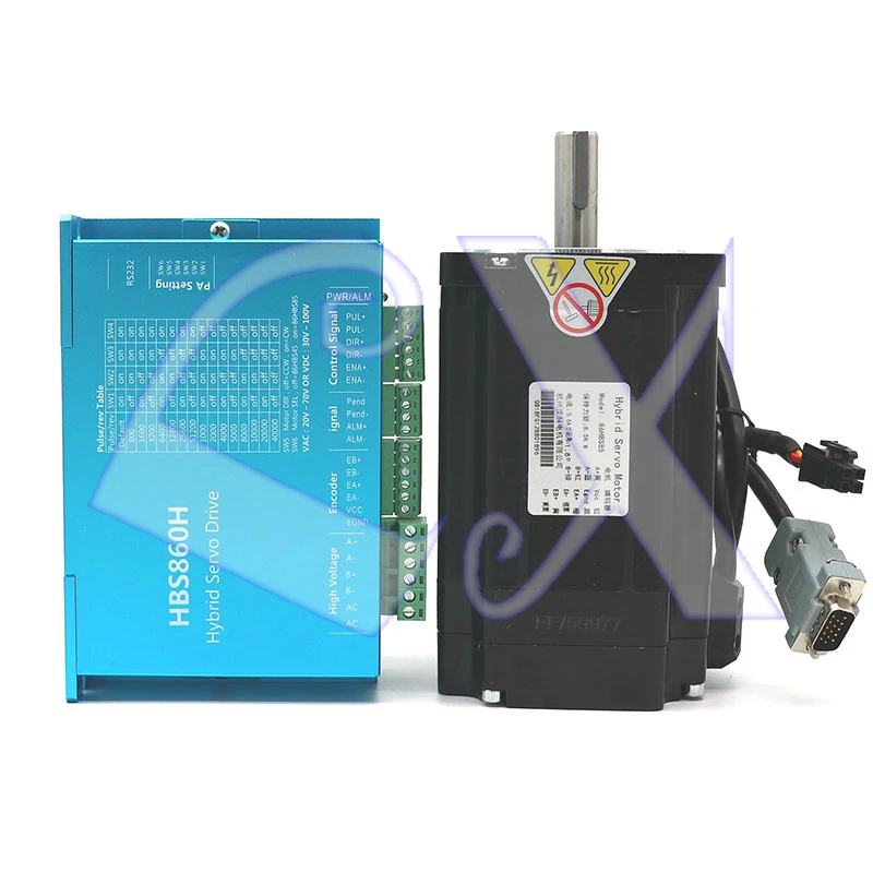 Kinco 86 CNC замкнутый цикл шаговый Драйвер мотор наборы NEMA34 DC AC 60V 8.5Nm 86HBS85 легкий