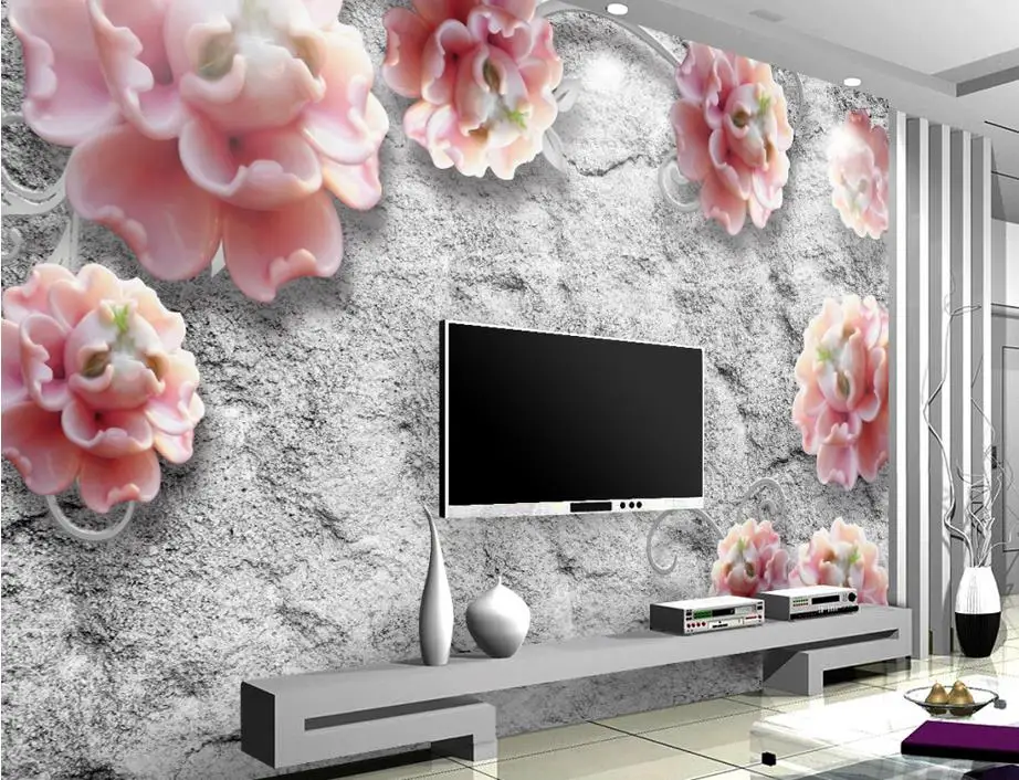 

customize wallpaper for walls 3 d wallpaper Embossed peony flower vine 3d wall murals 3d wallpaper walls